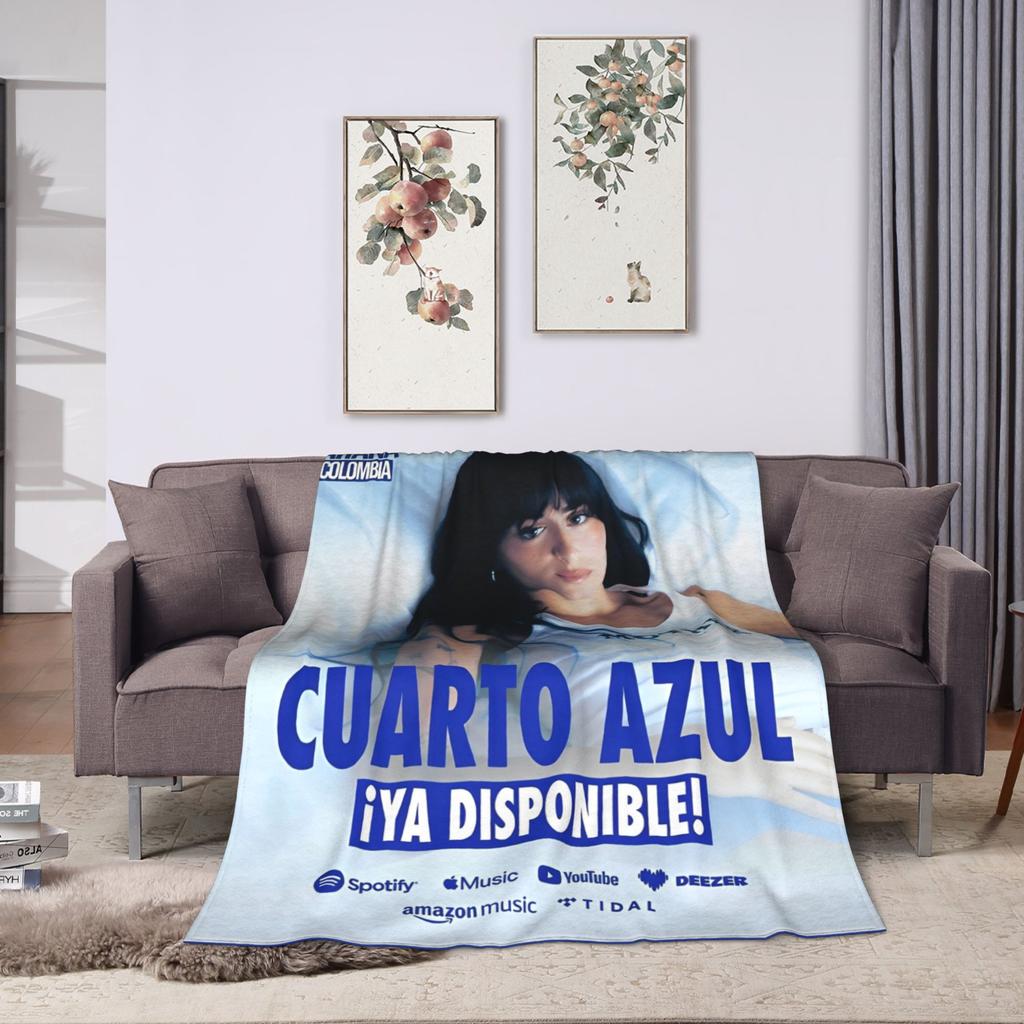 Warm BlanketBoy Girl Decorative Aitana CUARTO AZUL Tour 2025 Throw Blanket Flannel Bedspread For Bedroom Pattern Sofa Bed Cover
