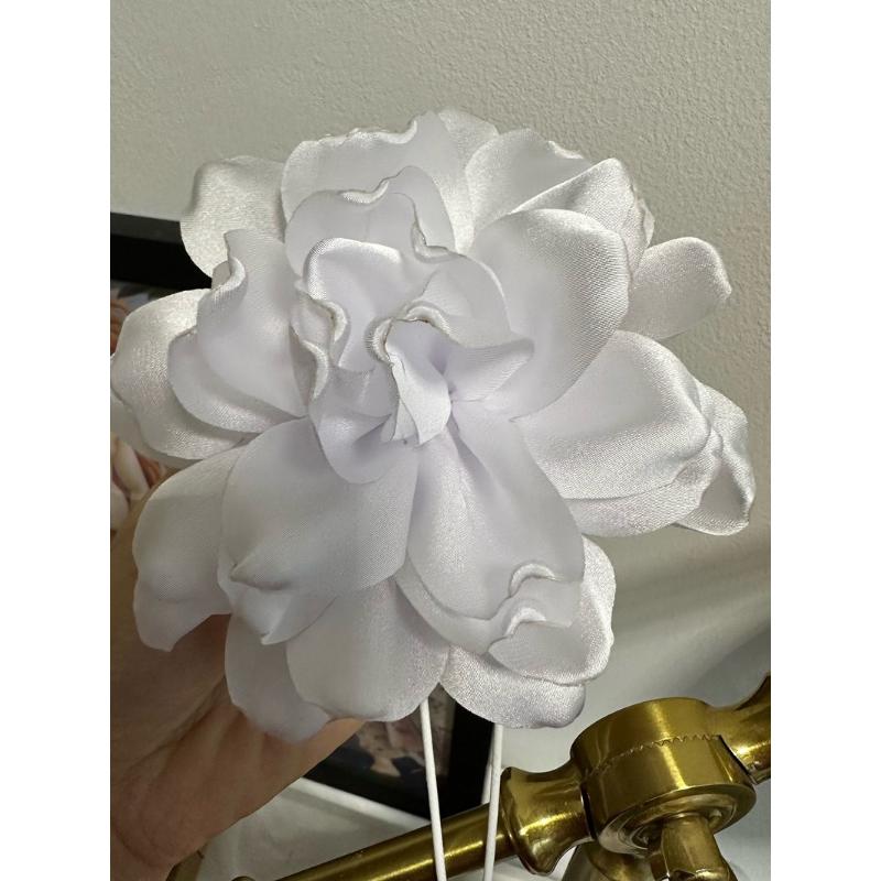 Преувеличенное черно-белое романтическое колье-чокер с цветком для женщин, нежная модная веревка с воротником Chian Neck, женский воротник