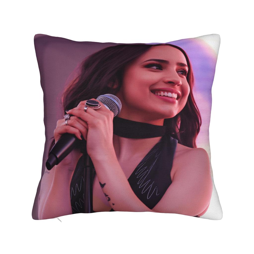Actor S-Sofia C-Carson Pillow Cover Novelty Pillow Case For Living Room Chair Soft Cushion Cover Birthday Present