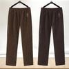 Women Autumn Winter Oversize Corduroy Straight Trousers Mother Fleece Thicke Warm Casual Pants Female