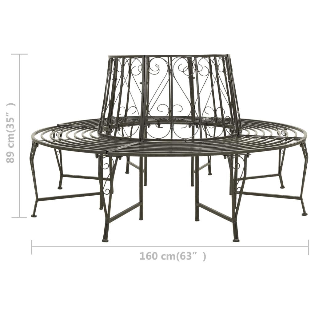 Tree Benches 1 Seat Capacity Ø 160 x 89 cm Steel