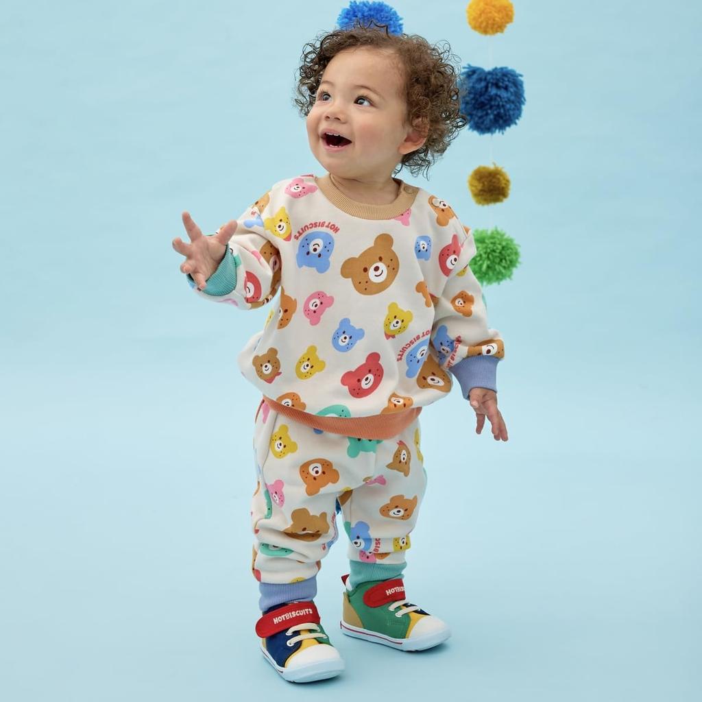 MIKIHOUSE HOT BISCUITS Брюки для мальчиков и девочек, малышей, детей, детская одежда, многоцветные, 80см, 73-3201-141