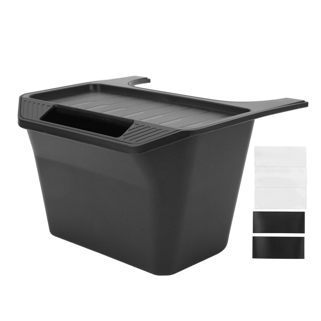 Rear Center Storage Box Large Capacity Black Neat Storage Center Console Insert Organizer Replacement For Tesla Model Y