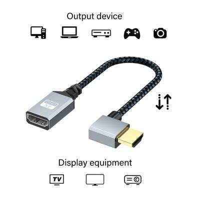 Качественный короткий HDMI-кабель «папа-мама», совместимый с 4K, HDMI-удлинитель, высокоскоростной кабель для передачи данных для настройки домашнего кинотеатра