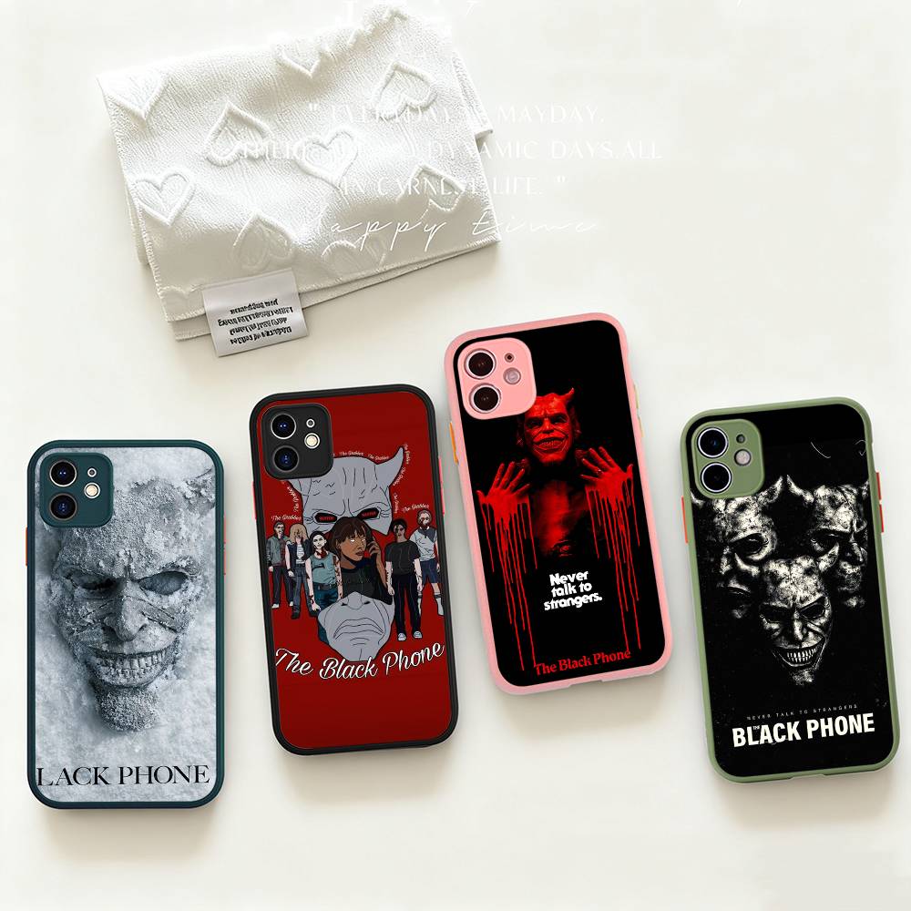 Horror Movie The B-Black P-Phone Phone Cases For IPhone 16 15 14 Plus 13 12 11 Pro Max Matte Oft Bumper Phone Cover