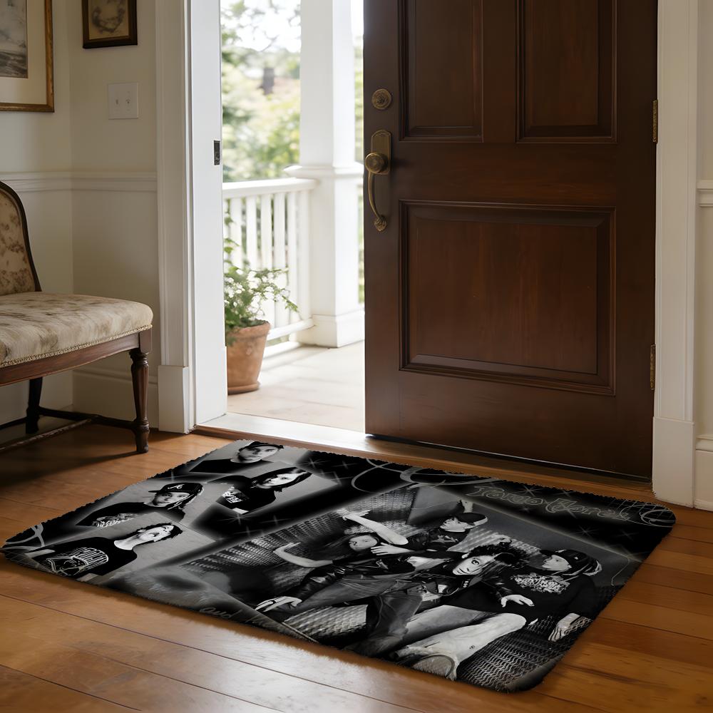 Floor Mat Soft Flannel Rug Non-Slip Absorbent Mat for Bathroom Bedroom Home Decor The P-Prodigy band