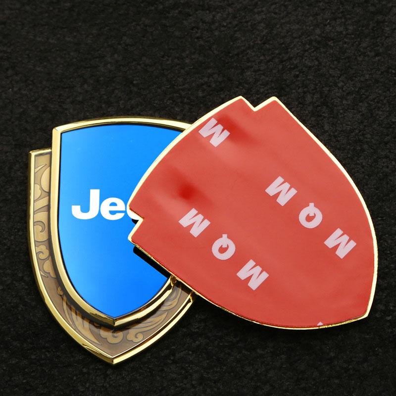 RKM3 3D Metal Car Side Fender Trunk body Emblem Badge sticker For Jeep Grand Cherokee Wrangler JK Gladiator Compass Renegade Patriot