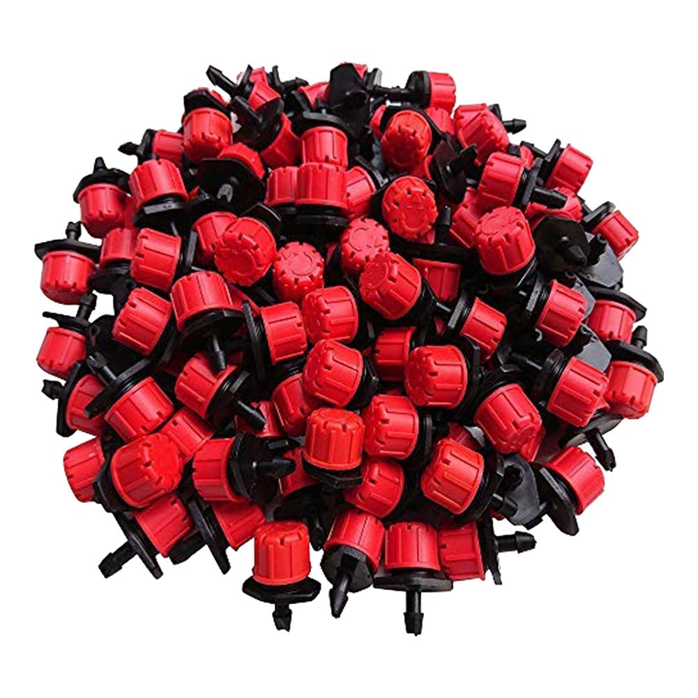 500Pcs 1/4 Inch Adjustable Irrigation Drippers Drip Irrigation Emitters Rotating Sprinklers for Balcony Yard Greenhouse