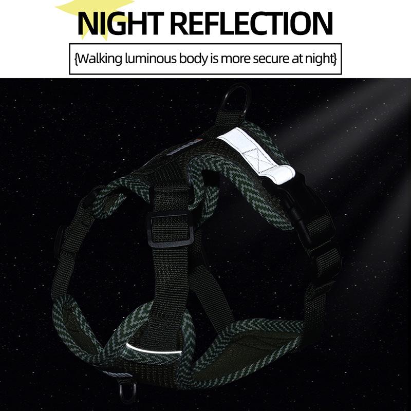 Комплект шлейки и поводка без тяги для маленьких собак, дышащий нагрудный ремень для щенков, светоотражающий жилет для домашних животных, 4-точечная регулировка, чихуахуа