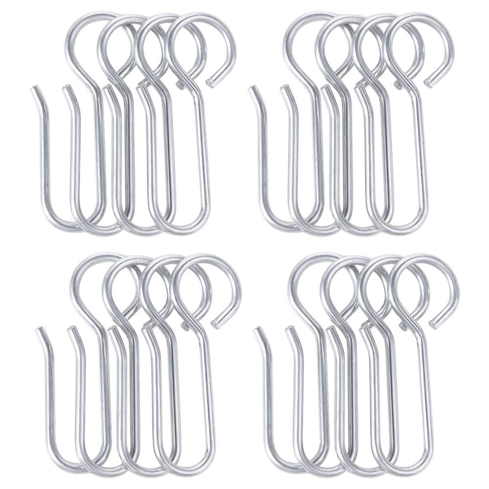 20Pcs Drape Ceiling Curtain Track Hooks S Shaped Shower Curtain Hanger  Door Curtain