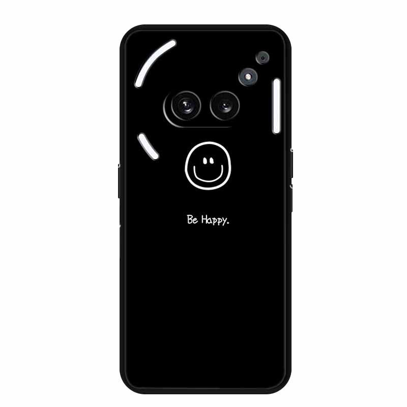 Чехол-бампер Nothing Phone 2A, светящийся в темноте, из мягкого черного ТПУ, с простым дизайном в виде линии