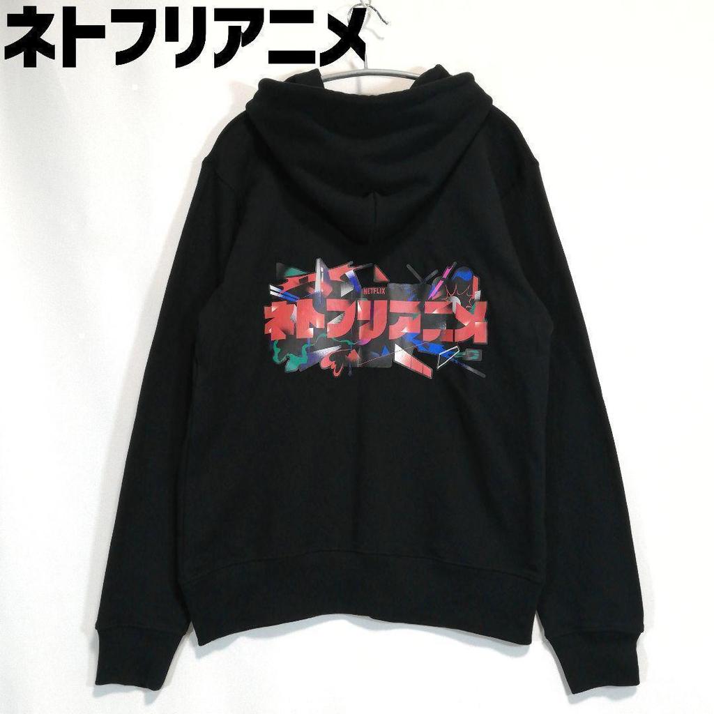 [USED] Netflix Anime Hoodie, Black, Sweatshirt, Size M