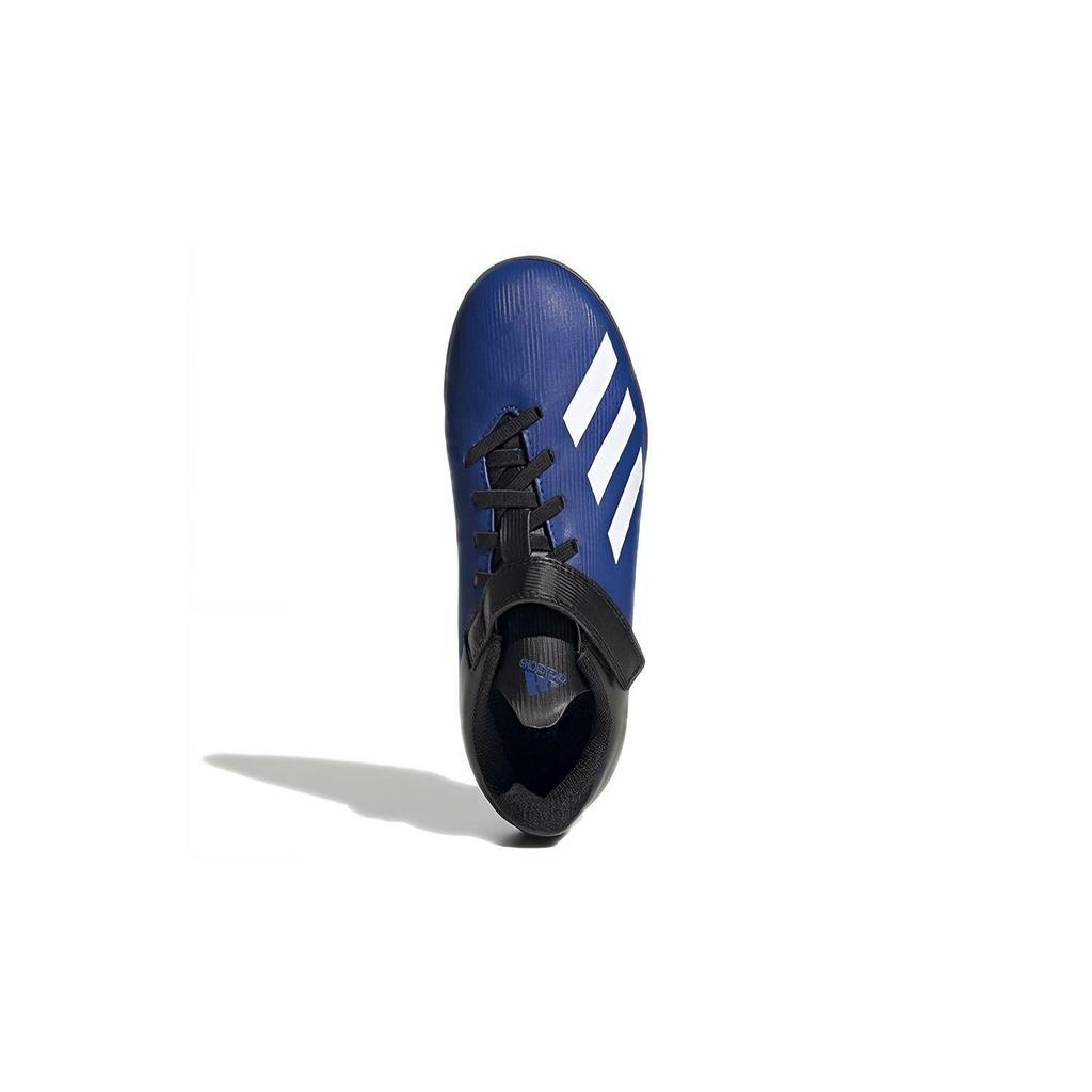 adidas X 19.4 TF K Круглый носок Устойчивые к истиранию Низкие детские футбольные бутсы Синий Черный Детские FW1064