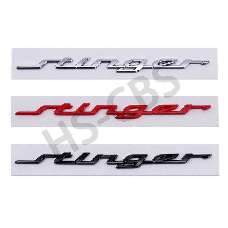 RAWN4 3D ABS Stinger Car Rear Trunk Emblem Fender Decal Car Stickers For Kia Stinger Badge GT Line K2 K3 K4 K5 Sportage R Accessories