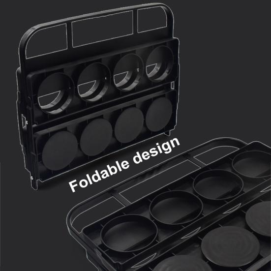 Складной держатель для бутылок с водой для спортсменов, складная стойка для стаканов с 8 отверстиями, переносной держатель для спортивной корзины для путешествий и активного отдыха