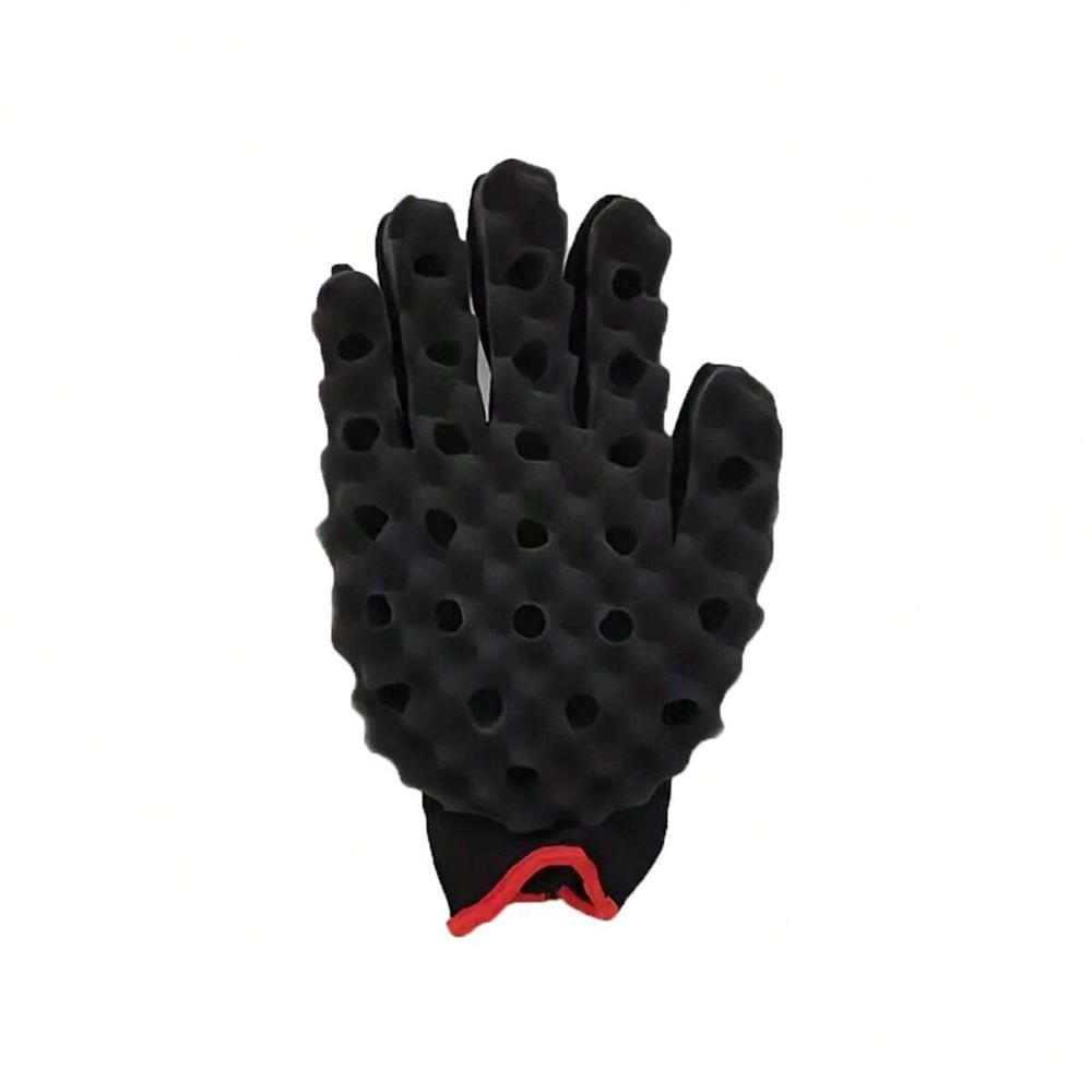 1pc Black Curls Hair Sponge Glove Hair Brush Hair Styling Tools for Men and Women General