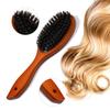Air Cushion Hairbrush Paddle Comb Natural Bristle Hair Brush for Scalp Massage Wooden Handle Hair