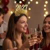 Праздничные Очки 2 шт. Новогодние Очки 2027, Пластиковая Рамка с Блестками и Цифрами, Цветные Праздничные Очки для Вечеринок, Блестящие, Унисекс