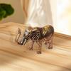 Elephant Statue Animal Sculpture Crafts Creative Decorative Antique Ornament Brass Figurine for