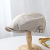 American simple retro literary forward hat men's and women's street casual versatile personality solid color face cap