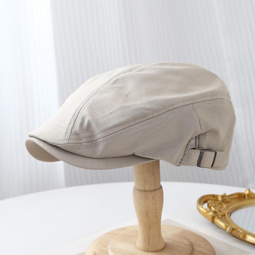 American simple retro literary forward hat men's and women's street casual versatile personality solid color face cap