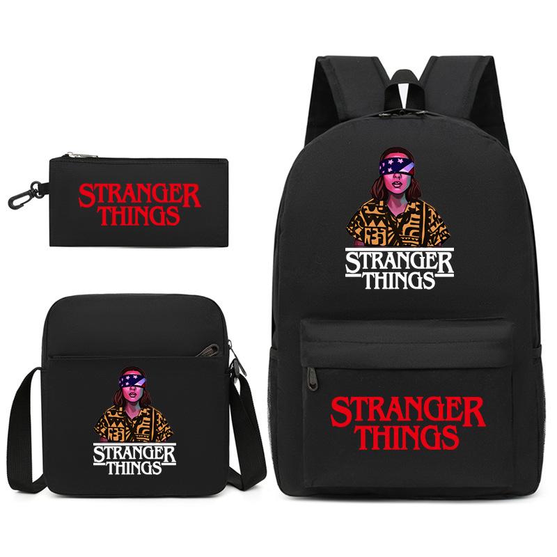 Набор розовых рюкзаков Stranger Things с сумкой для ланча и пеналом