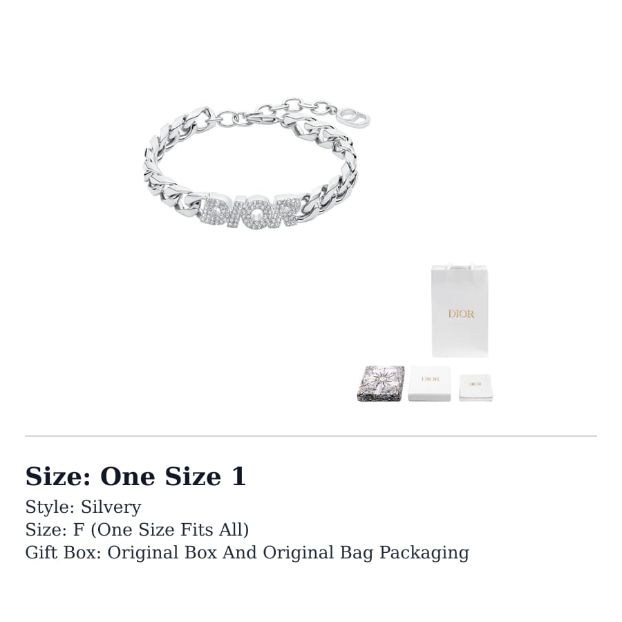 DIOR Bracelets Men's B1396HOMMT-D001