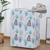 Washing Machine Protective Cover Print Floral Flip Washing Machine Dust Covers Multi-function Household Dust Cloth Waterproof