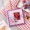 A7 Notebook Card Book Planner Glitter Journals Square Loose Leaf Photo Collect Book Binder Notebook