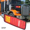 1 Pair LED Indicator Lights Rear Tail Brake Reverse Lamp for 12V Trailer Truck RV