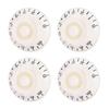 4 PCS Speed Tone Volume Control Knobs for EPI LP Electric Guitar (White  Black)