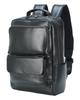 Genuine Leather Business Backpack for Men, Waterproof, 14-inch Laptop Compatible, Large Capacity, Black (Model 3710)