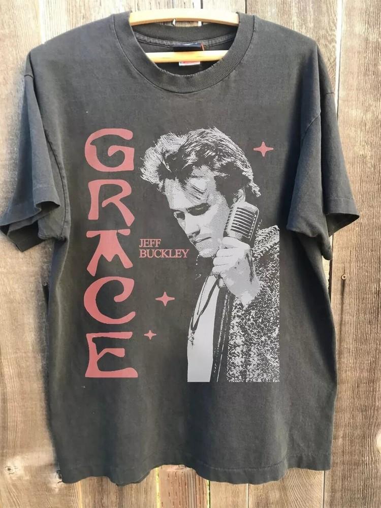Графическая футболка Jeff Buckley Ретро Стиль Угольный Унисекс Футболка Мужчины Женщины Унисекс Футболка