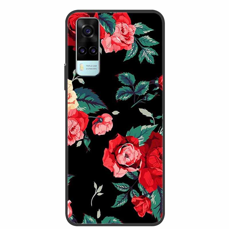 Чехол для vivo Y31 2021 Ударопрочный Мягкий силикон ТПУ Задняя крышка Для Vivo Y53S 4G Y31 2021 Y 31 Чехол V2036 Чехол для телефона Милый мультяшный