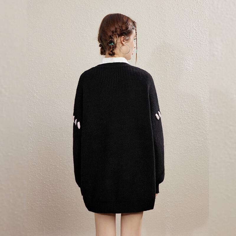 unifree Celebrity Style Tie-Front Knit Cardigan