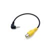 Car Navigation Video Cable GPS Camera Conversion Cable RCA To 2.5 Mm AV Converter Cable Rear View Reverse Parking To Auto DVR