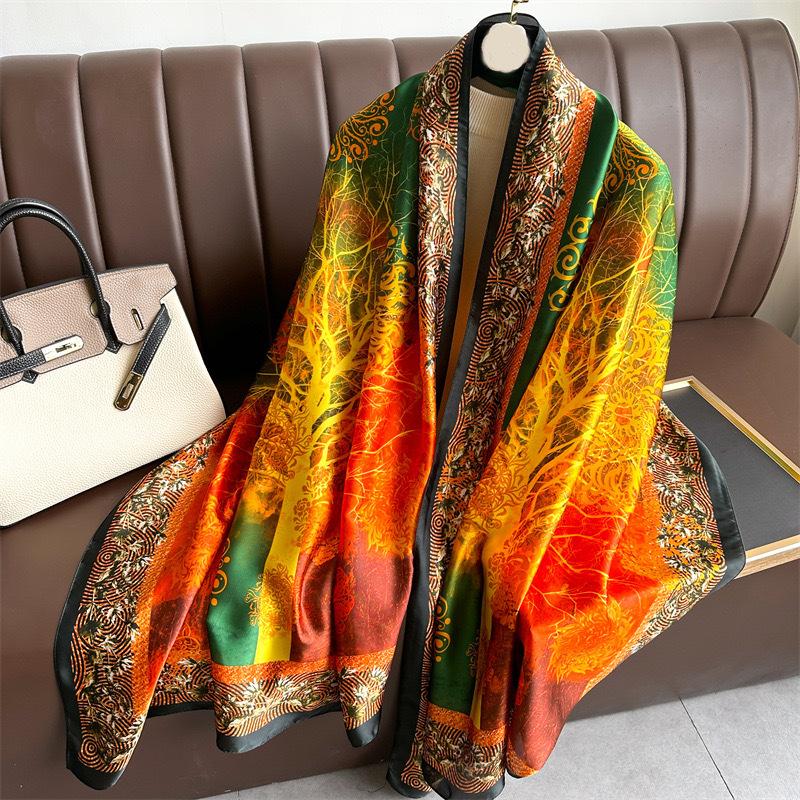Luxury 180X90CM Sunscreen Scarf New Winter Warm Pashmina Scarves Couple Style Cashmere Shawls Women Fashion Silk Hijab for Gift
