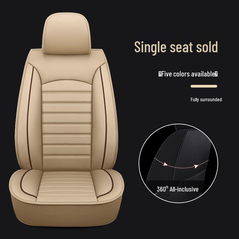 Universal Full Wrap Car Seat Cover for Driver & Co-Driver - All Seasons, Fits Sedan, SUV, Pickup, Van