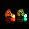 3Pcs Red Light Badminton LED Glow in The Dark Badminton Shuttlecocks Windproof Birdies Ideal for Practice Nighttime Play