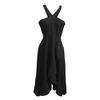 Ladies Elegant Sleeveless Sexy Fashion Evening Dress Prom Ruffle Dress