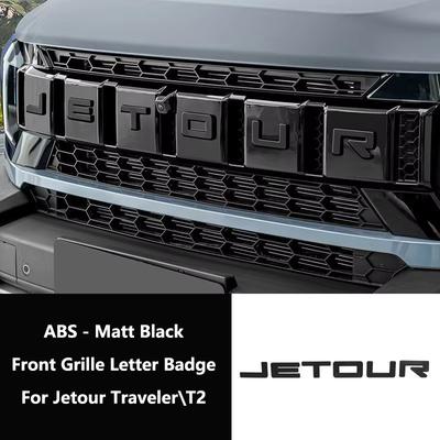 Наклейка на переднюю решетку автомобиля для Jetour Traveler T2 Эмблемы Логотип автомобиля Наклейка Значок Декор кузова Автомобильный экстерьер Буквенная маркировка