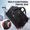 Oxford Cloth Wheeled Travel Bag Extra-Large Foldable Wheeled Duffel Bag Unisex Travel Packing Storage Bag