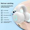 Удобный Bluetooth-наушник с клипсой и костной проводимостью, односторонний, с шумоподавлением, для бега, пеших прогулок, езды на велосипеде