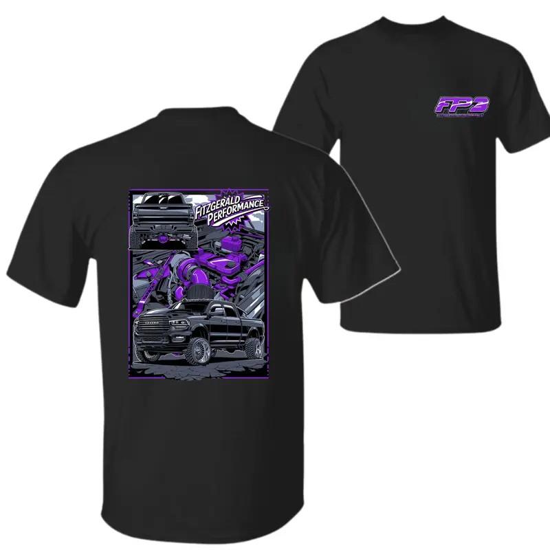 Performance Truck T-Shirt, Fitzgerald Performance Purple Engine Truck
