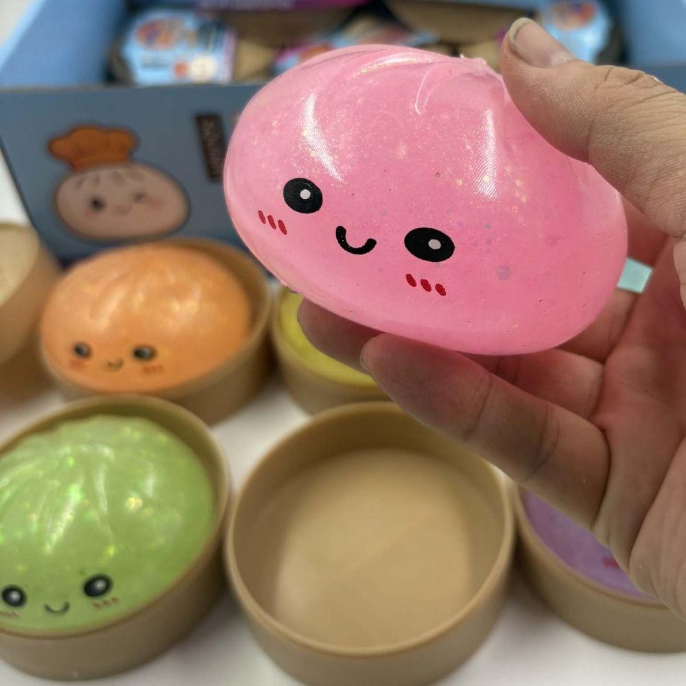 Luminous Dumpling Squishy Toys Noctilucent Sensory Fidget Ball Squishy Dumpling Kids Adults