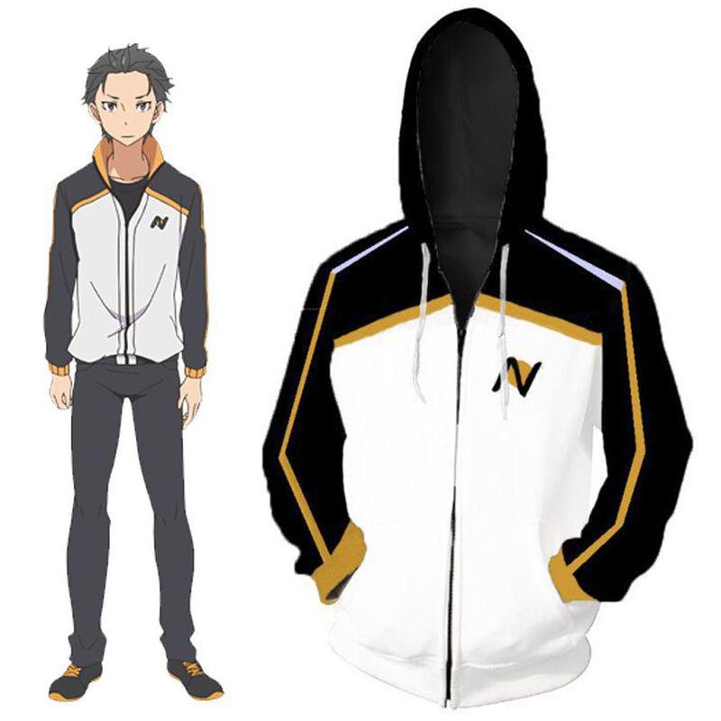 Худи Свитшот Пуловер Kara Rezero Hajimeru Isekai Seikatsu Subaru Natsuki