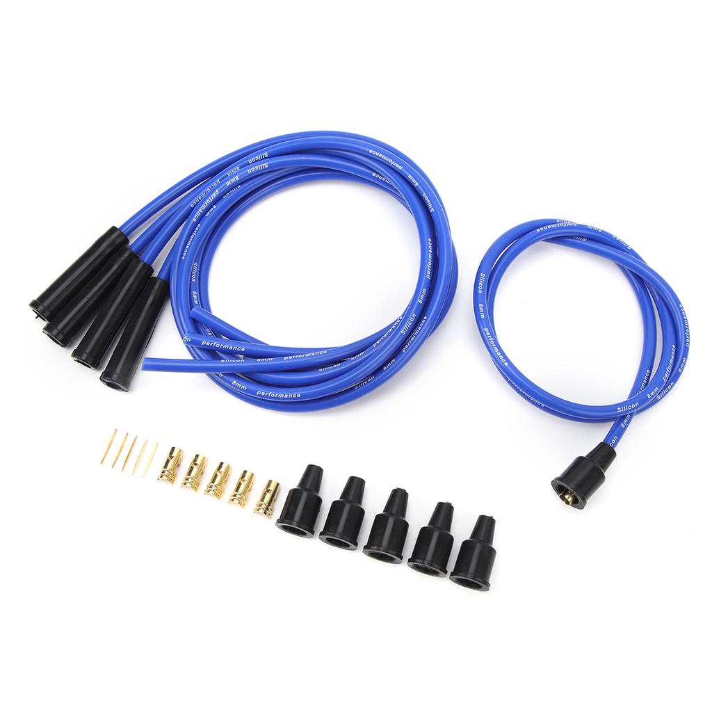 8mm Wire 1m Length High Efficiency Stable Ignition Wire Set for 4 Cylinder Cars