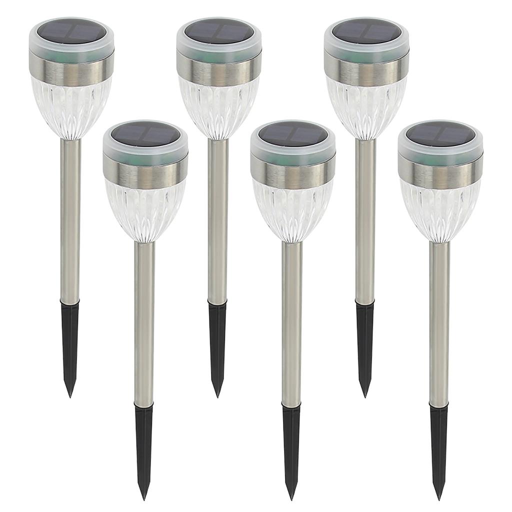 6шт. Солнечная садовая лампа. Открытое освещение двора. Светодиодный декоративный солнечный торшер.
