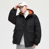 Autumn and Winter Down Jacket Men's White Duck Down Hooded New Windproof Thickened Warm Couple Down Jacket Trendy Men