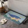 Imitation cashmere bathroom floor mat toilet toilet toilet door  absorbent foot mat household carpet